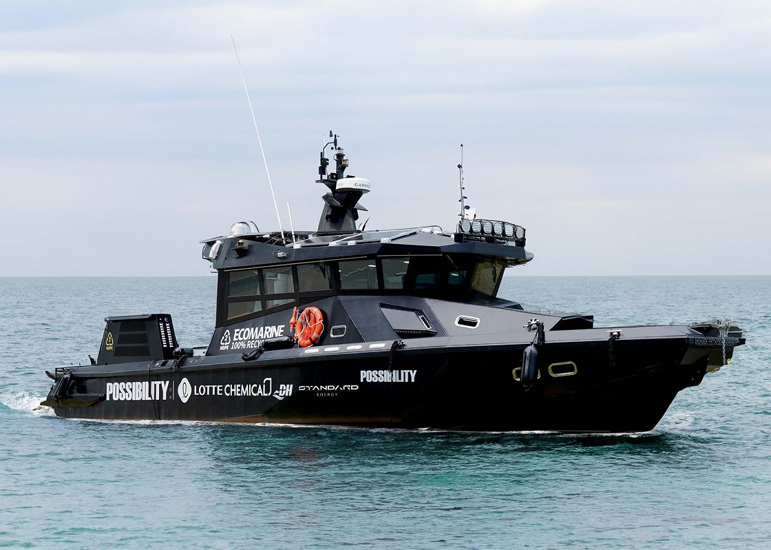 An installation case of marine vehicle.